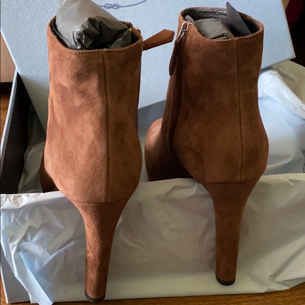 Prada platform suede bootie. - Picture 6 of 16
